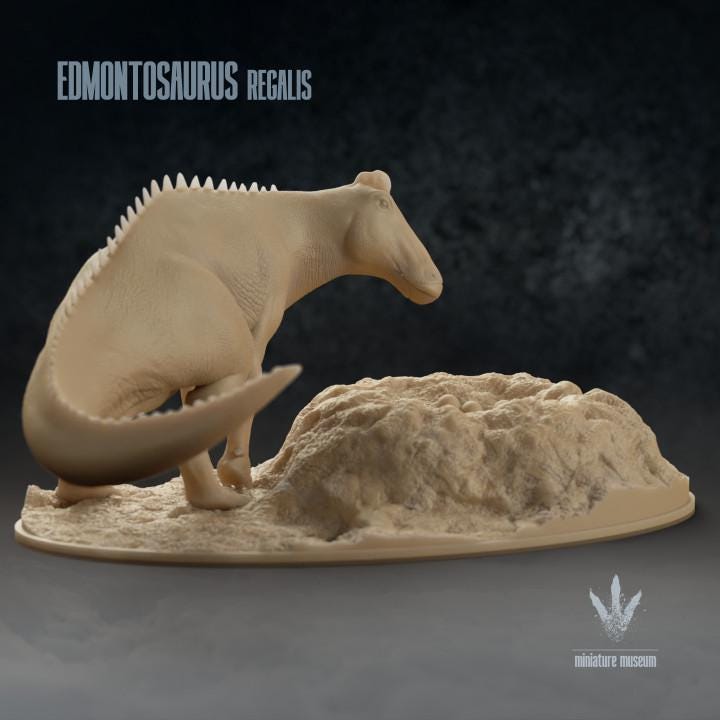 Edmontosaurus regalis : Nesting - UNPAINTED - Miniature Museum
