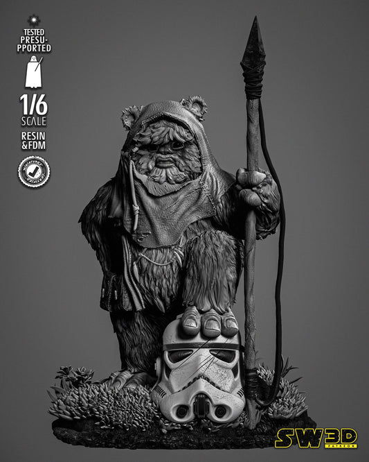 Ewok 1 - UNPAINTED - Star Wars 3D Models