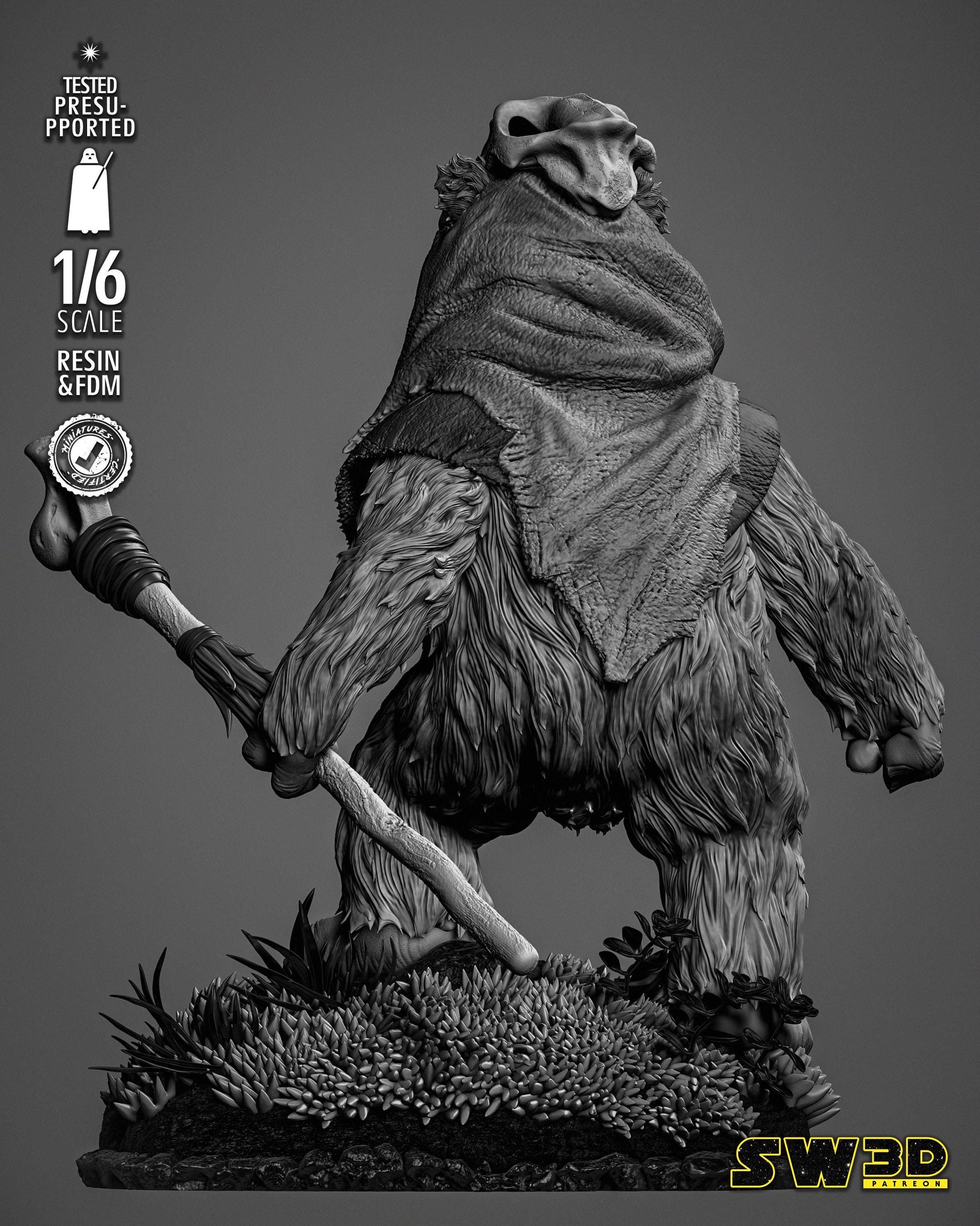 Ewok 2 - UNPAINTED - Star Wars 3D Models