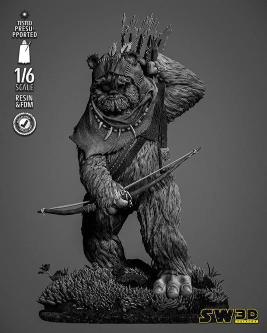 Ewok 3 - UNPAINTED - Star Wars 3D Models