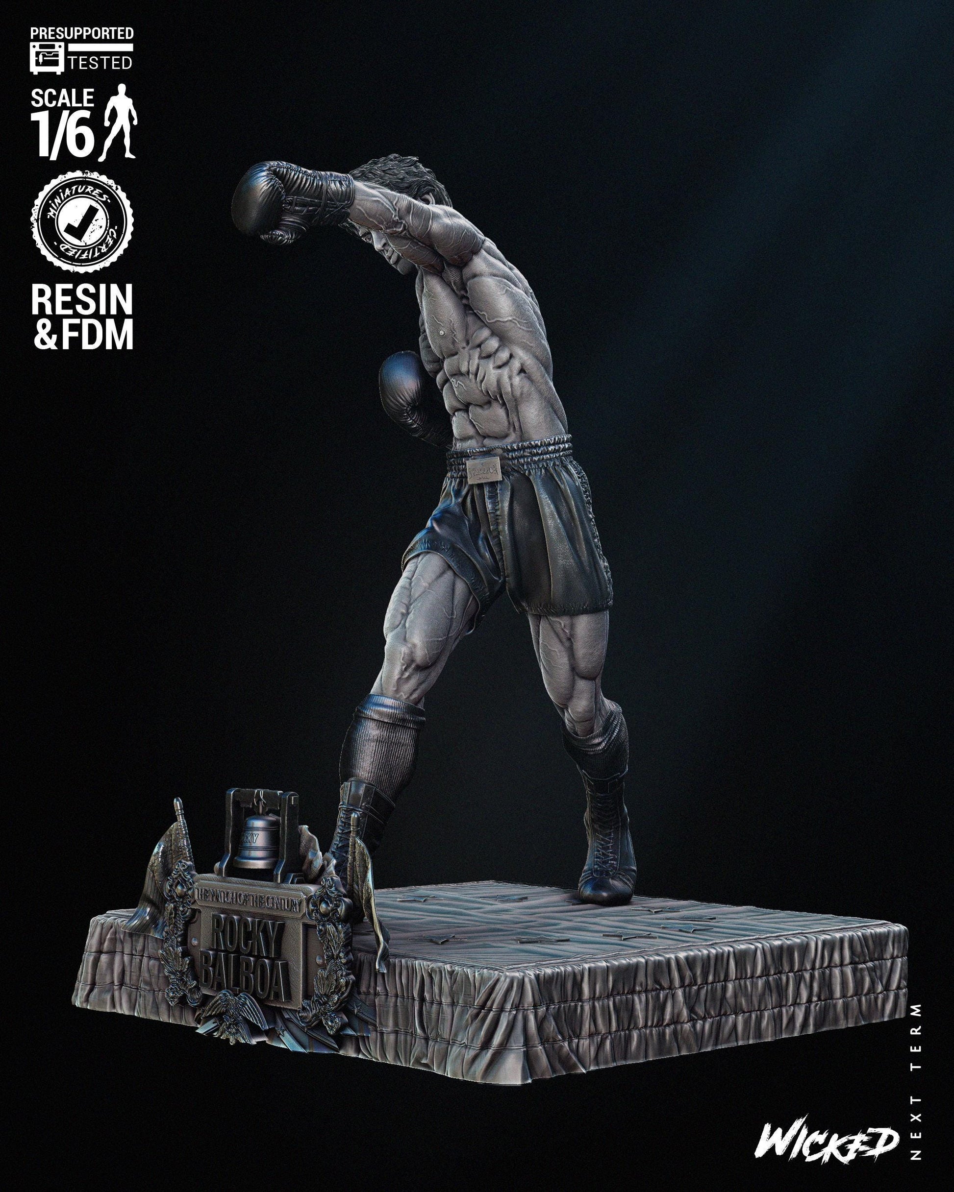 Rocky Balboa - FAN ART - UNPAINTED - Wicked