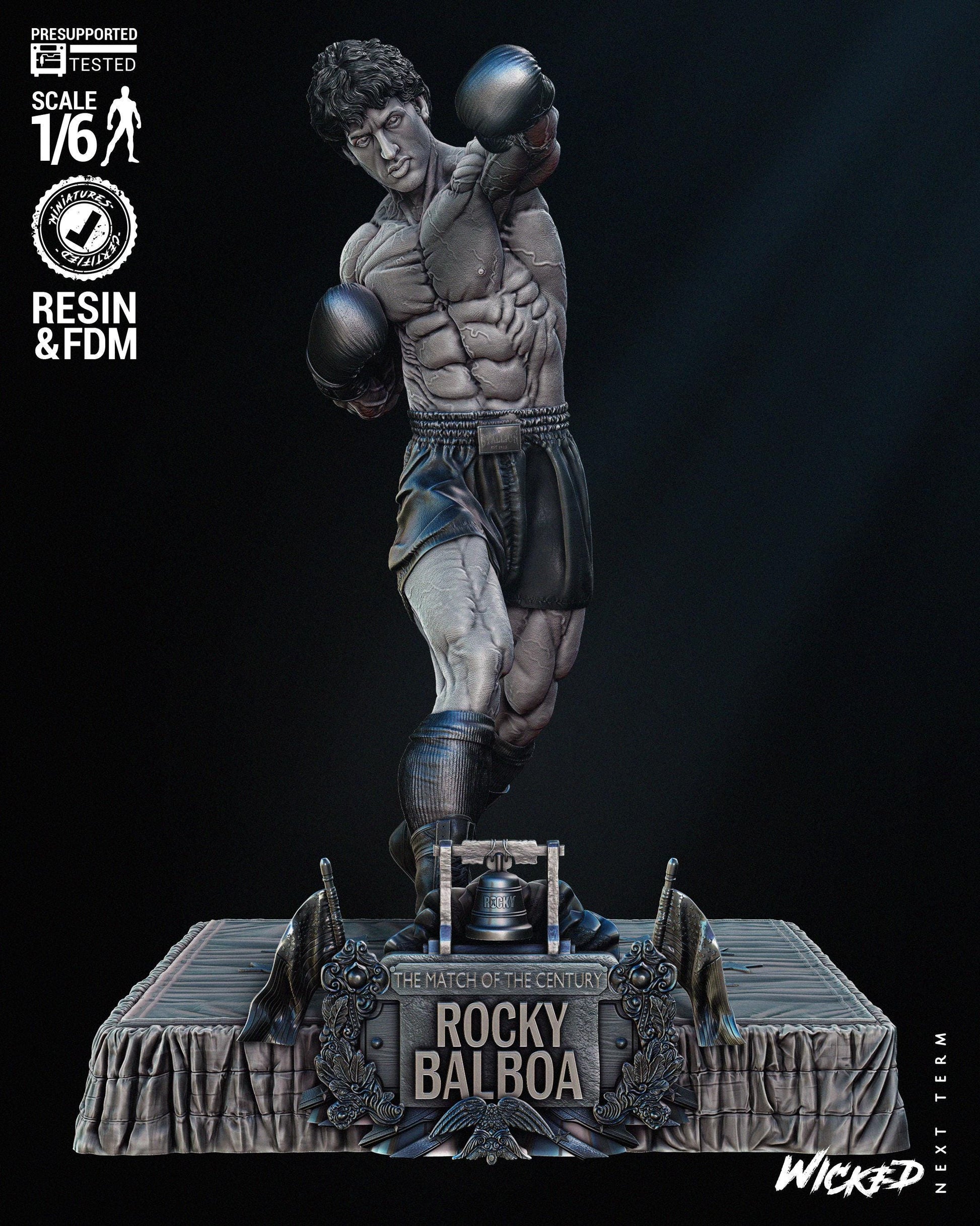 Rocky Balboa - FAN ART - UNPAINTED - Wicked