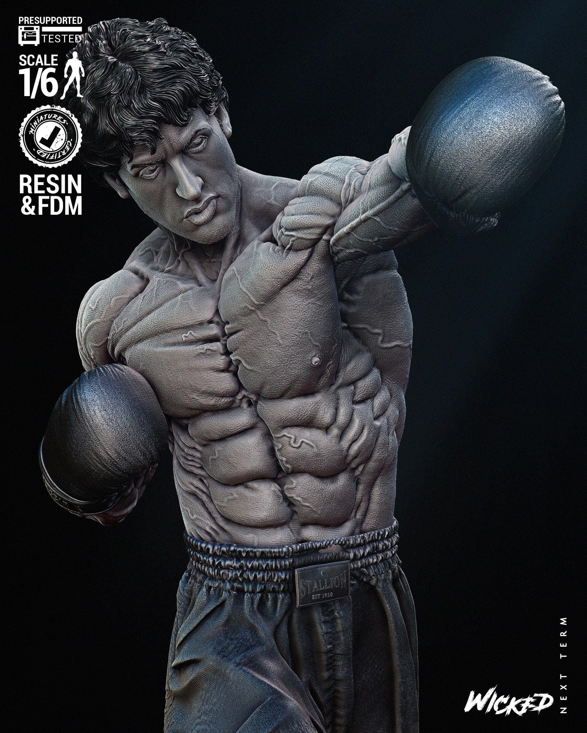 Rocky Balboa - FAN ART - UNPAINTED - Wicked