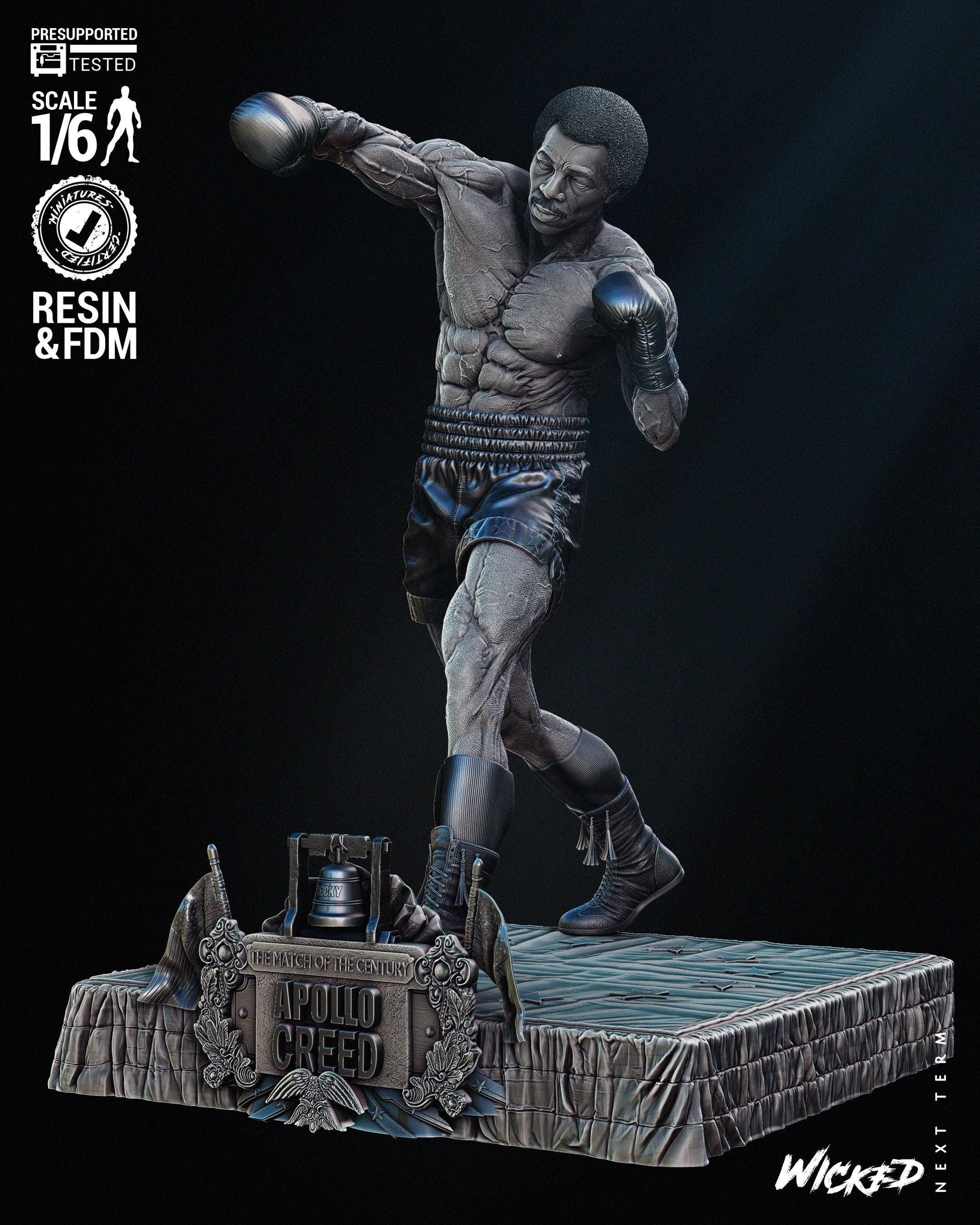 Apollo Creed - FAN ART - UNPAINTED - Wicked