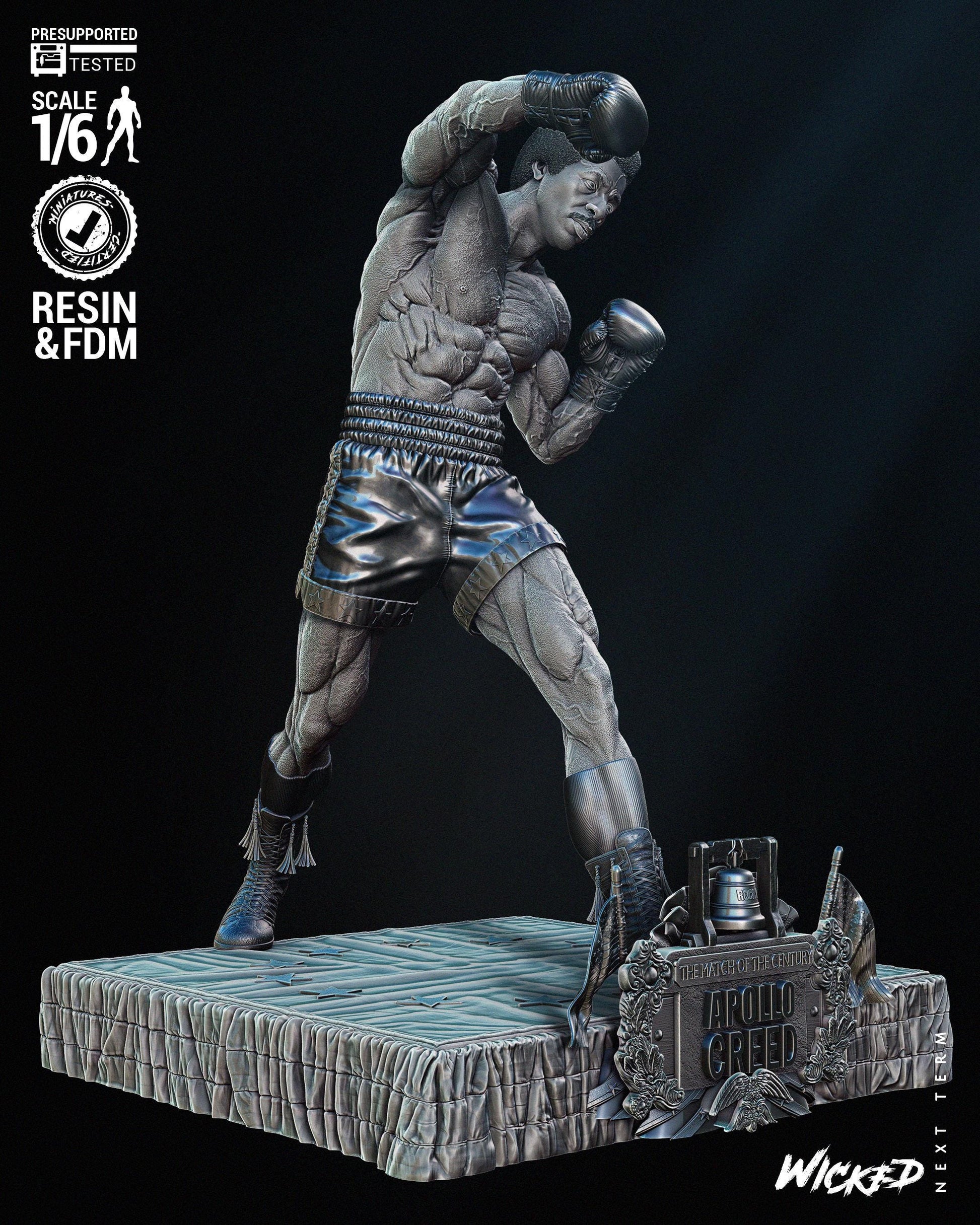 Apollo Creed - FAN ART - UNPAINTED - Wicked