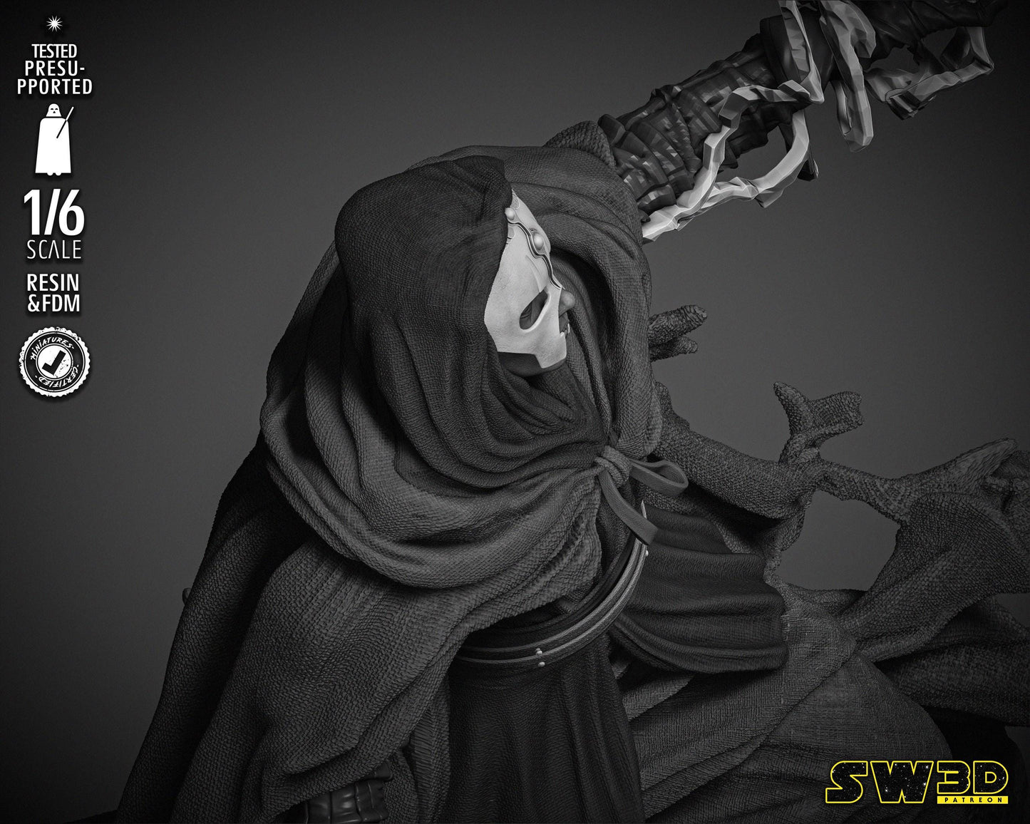 Darth Nihulus Sculpture - UNPAINTED FAN ART - Star Wars 3D Models