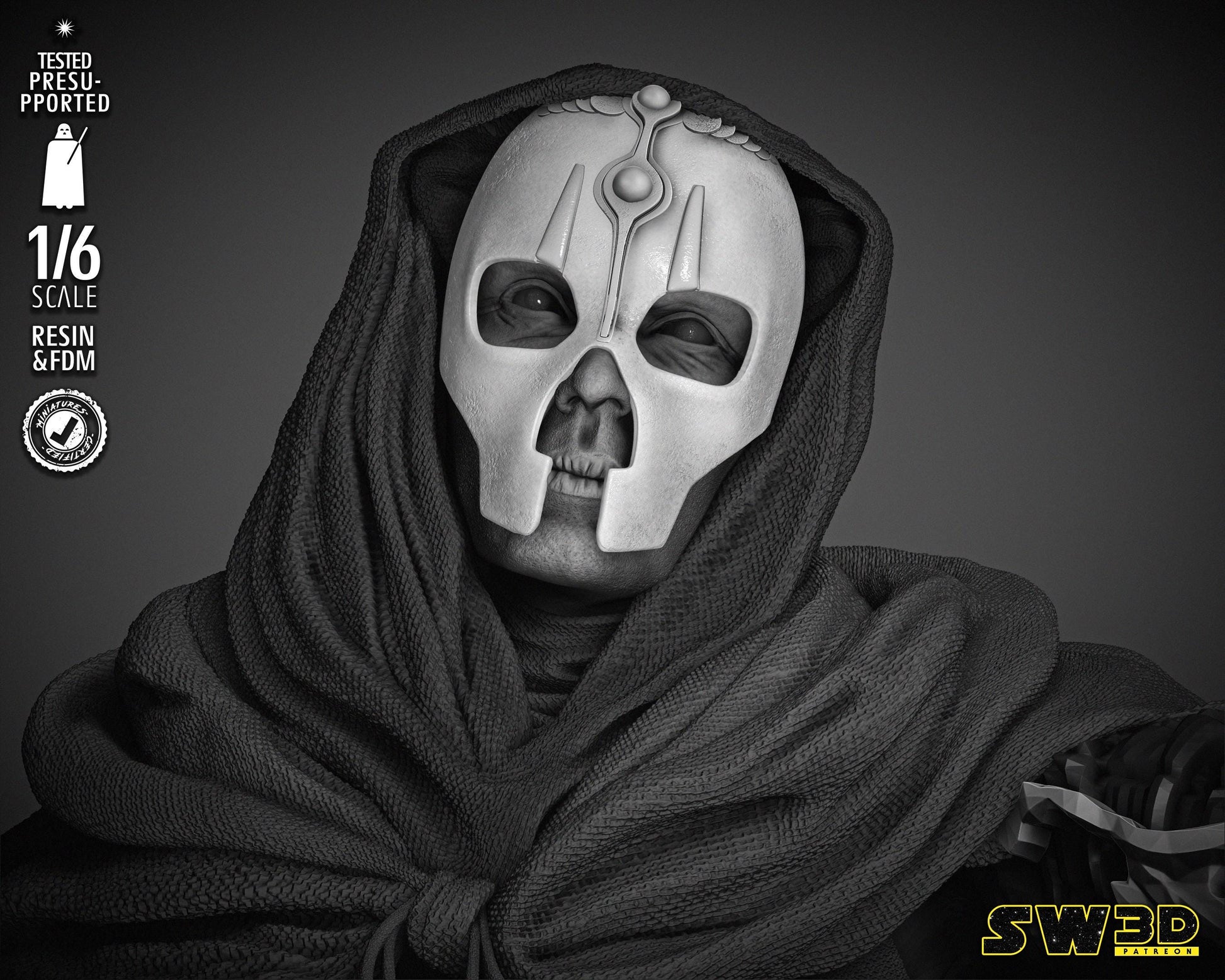 Darth Nihulus Sculpture - UNPAINTED FAN ART - Star Wars 3D Models