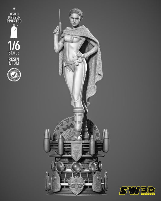 Padme Classic Sculpture - UNPAINTED FAN ART - Star Wars 3D Models