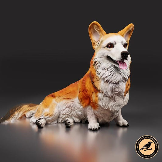 Corgi - UNPAINTED - Animals & Creatures Minis