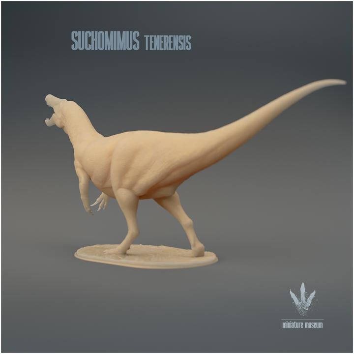 Suchomimus tenerensis : The Crocodile Mimic - UNPAINTED - Miniature Museum