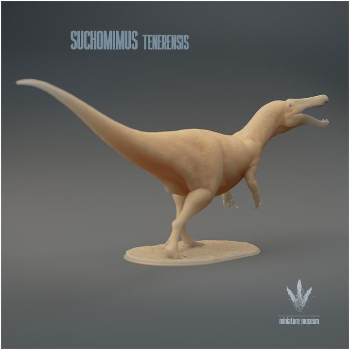 Suchomimus tenerensis : The Crocodile Mimic - UNPAINTED - Miniature Museum