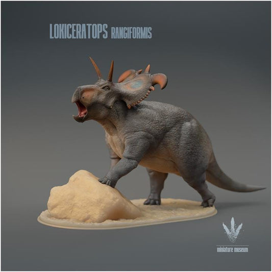 Lokiceratops rangiformis : Vocalizing - UNPAINTED - Miniature Museum