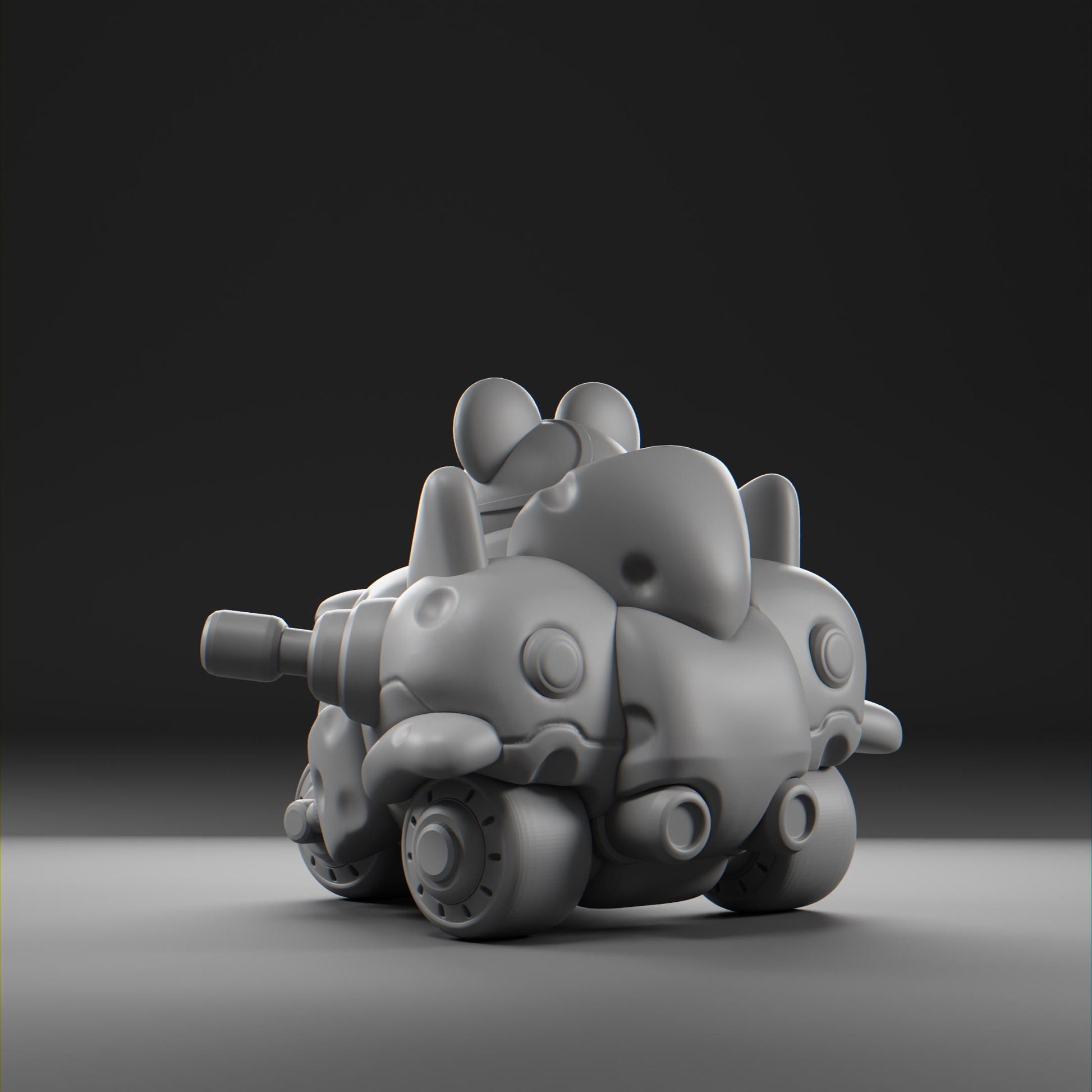 Cheezii - UNPAINTED - Grumpii Art Toy