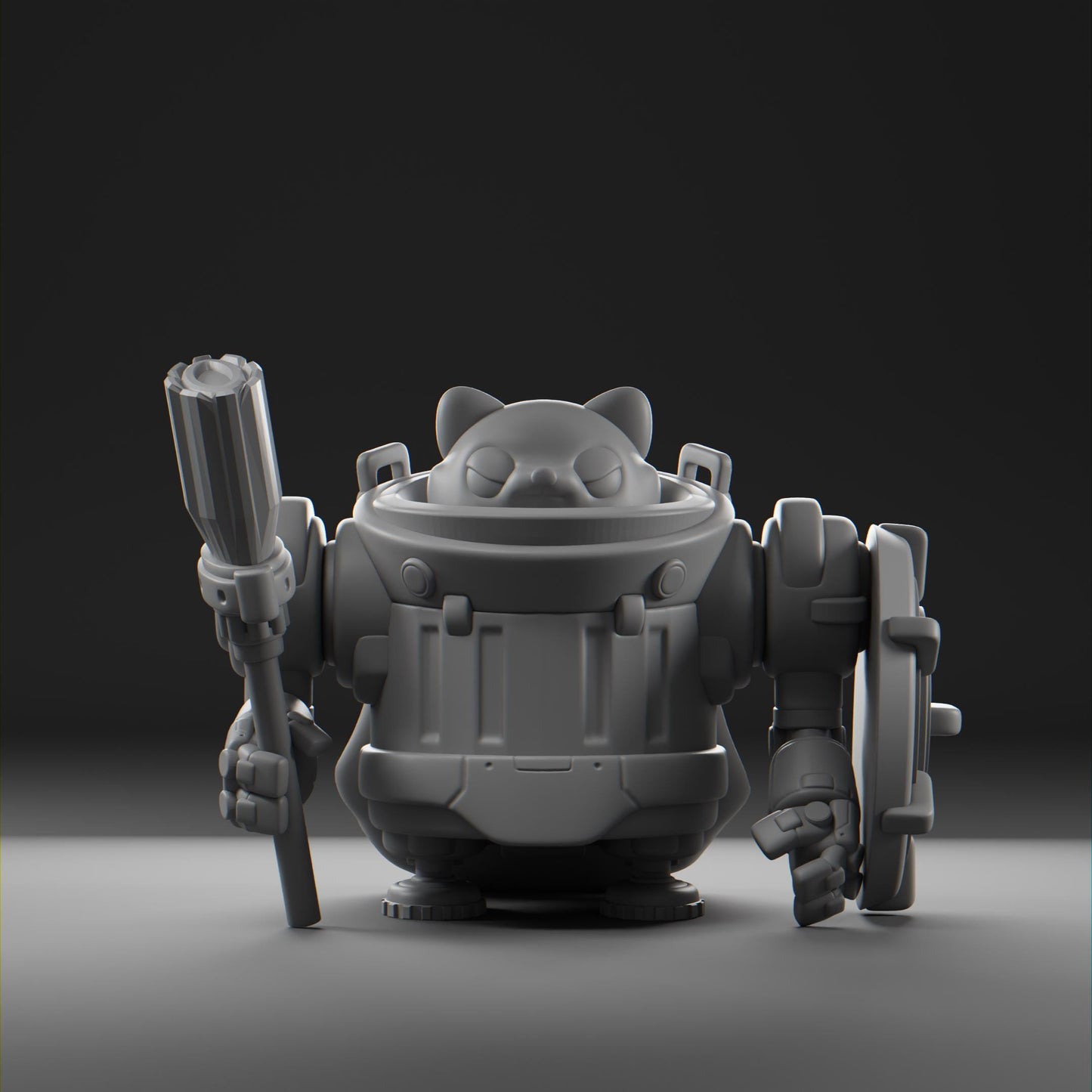 Bandii - UNPAINTED - Grumpii Art Toy