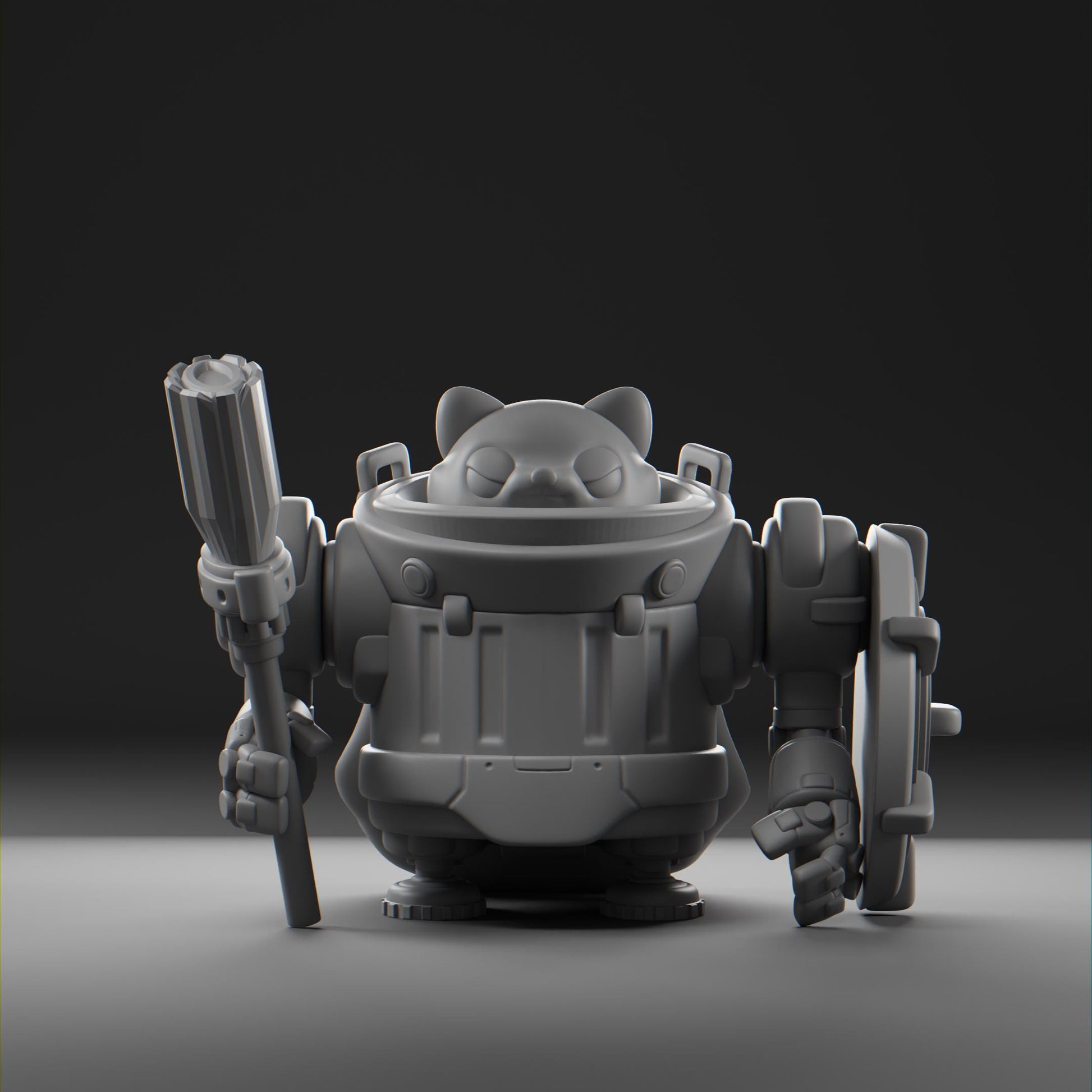 Bandii - UNPAINTED - Grumpii Art Toy