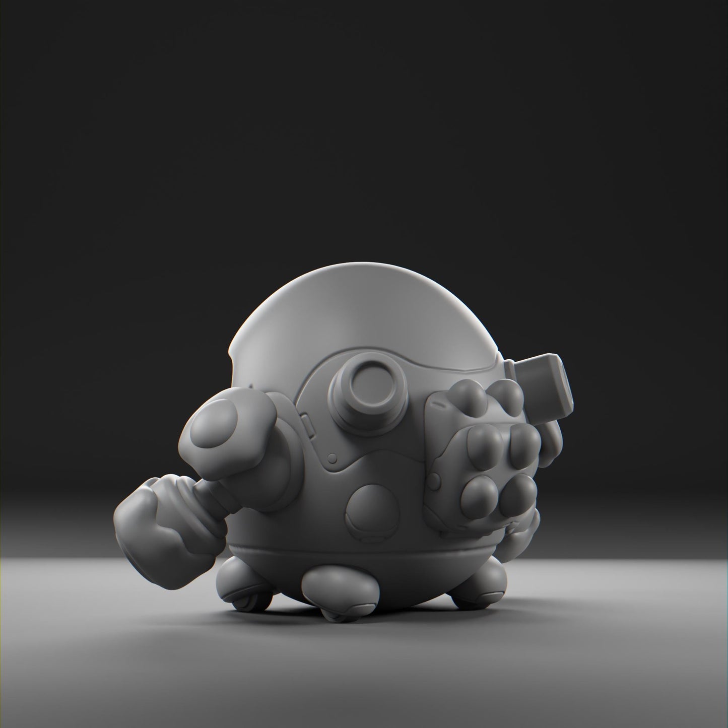 Yolkii - UNPAINTED - Grumpii Art Toy