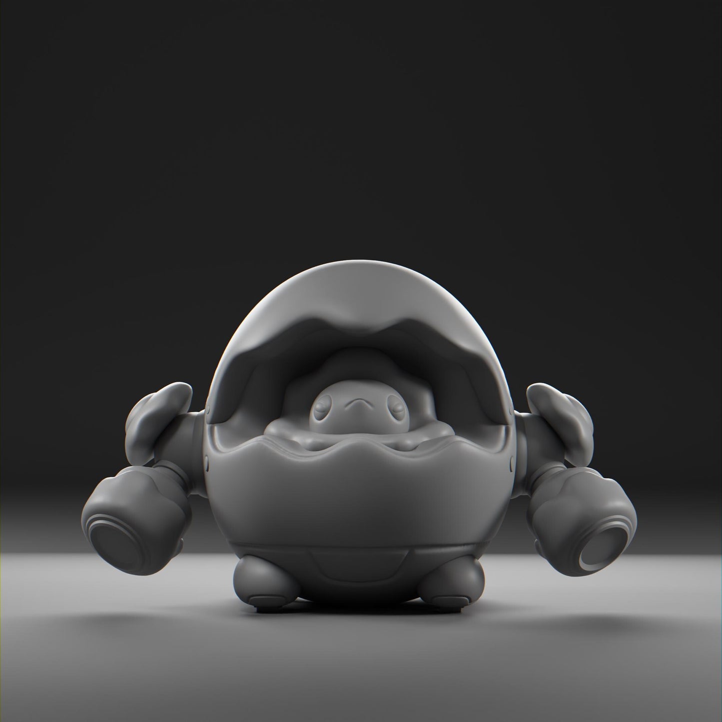 Yolkii - UNPAINTED - Grumpii Art Toy