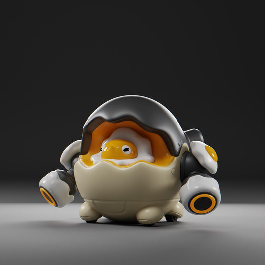 Yolkii - UNPAINTED - Grumpii Art Toy