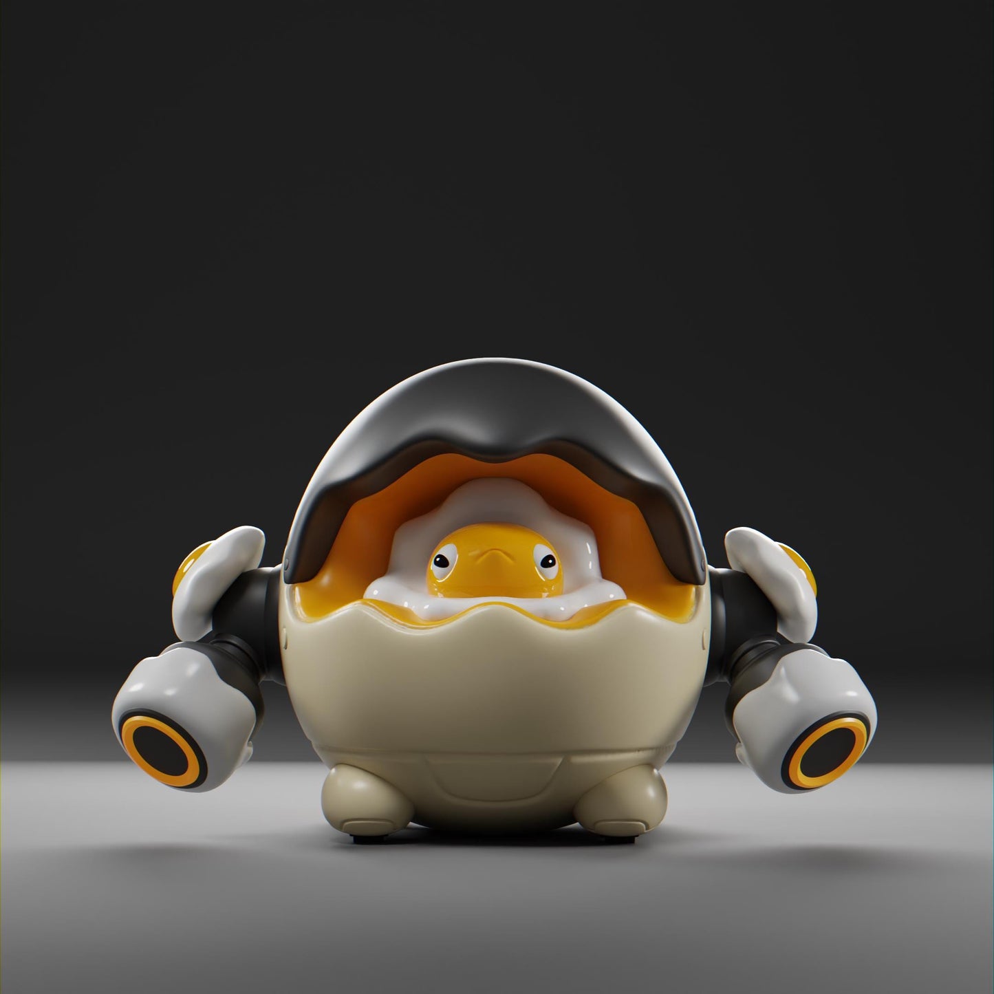 Yolkii - UNPAINTED - Grumpii Art Toy