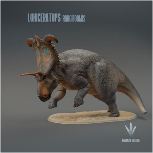 Lokiceratops rangiformis : Attacking - UNPAINTED - Miniature Museum