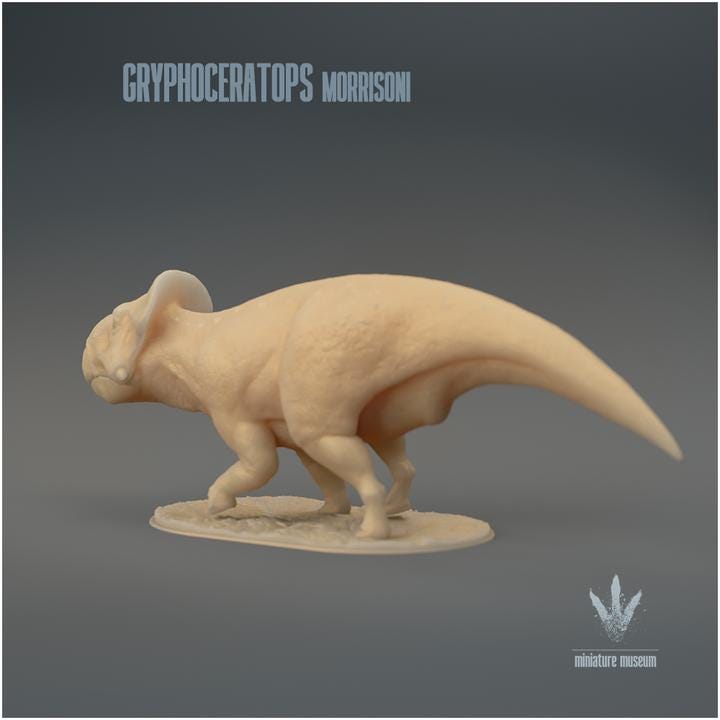 Gryphoceratops morrisoni : Walking - UNPAINTED - Miniature Museum