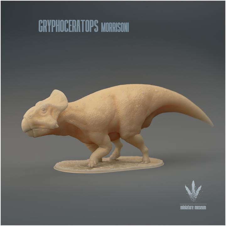 Gryphoceratops morrisoni : Walking - UNPAINTED - Miniature Museum