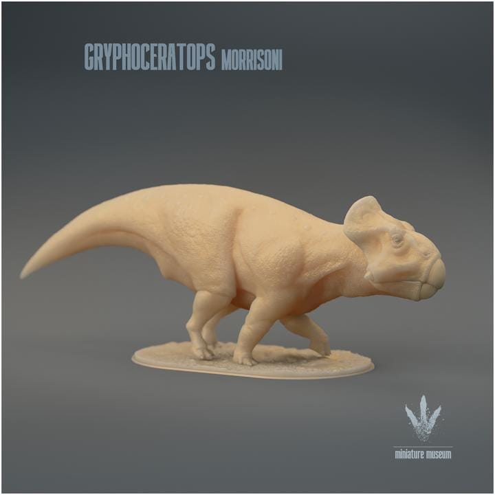 Gryphoceratops morrisoni : Walking - UNPAINTED - Miniature Museum