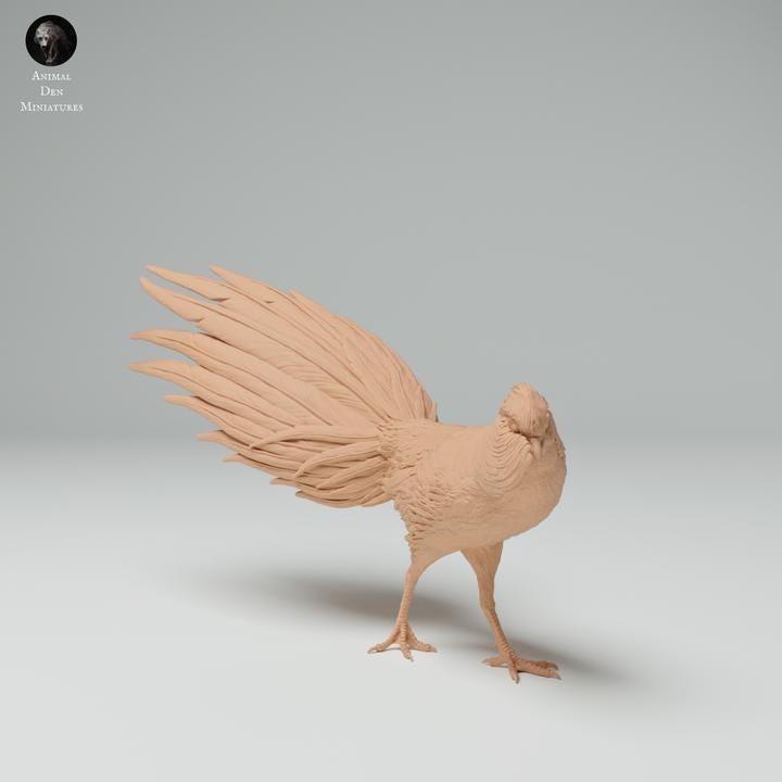 Golden Pheasant Male - UNPAINTED - Animal Den Miniatures