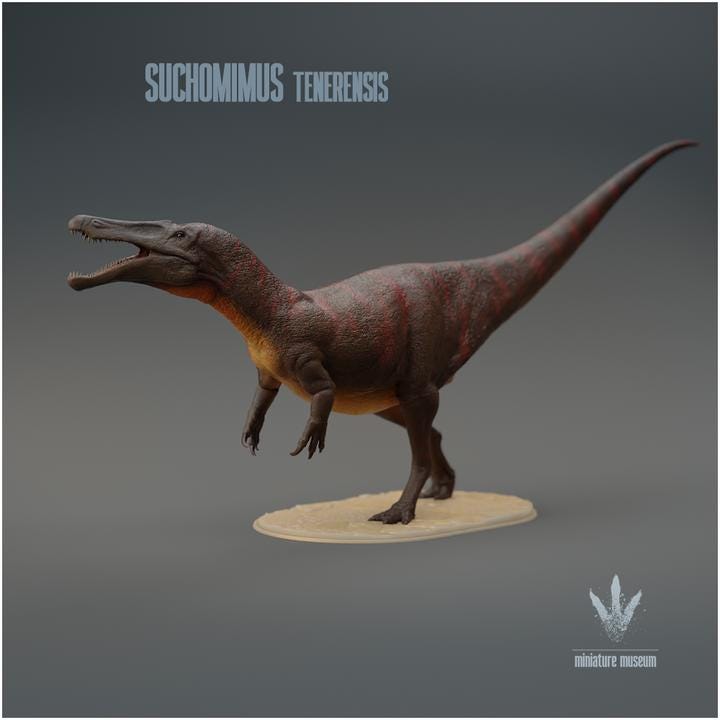 Suchomimus tenerensis : The Crocodile Mimic - UNPAINTED - Miniature Museum