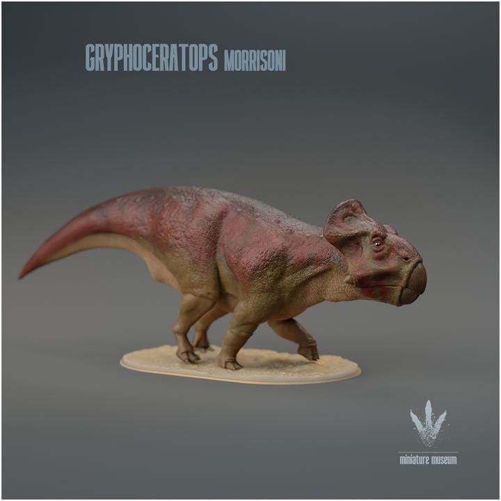 Gryphoceratops morrisoni : Walking - UNPAINTED - Miniature Museum