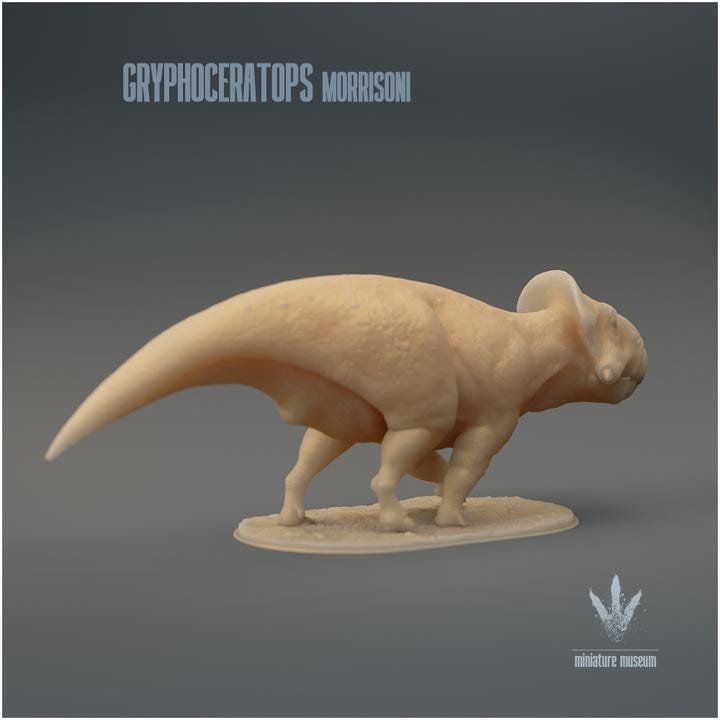 Gryphoceratops morrisoni : Walking - UNPAINTED - Miniature Museum