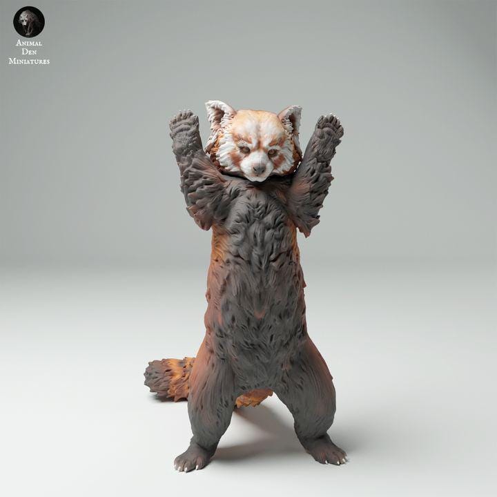 Red Panda - UNPAINTED - Animal Den Miniatures