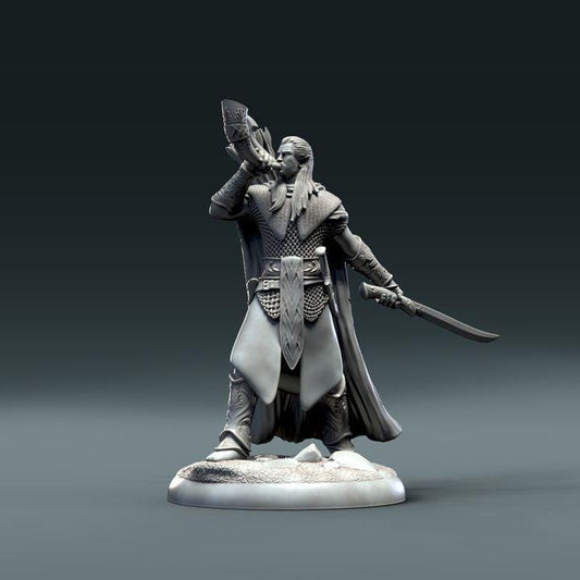 Elf Warrior - UNPAINTED - Clynche Art