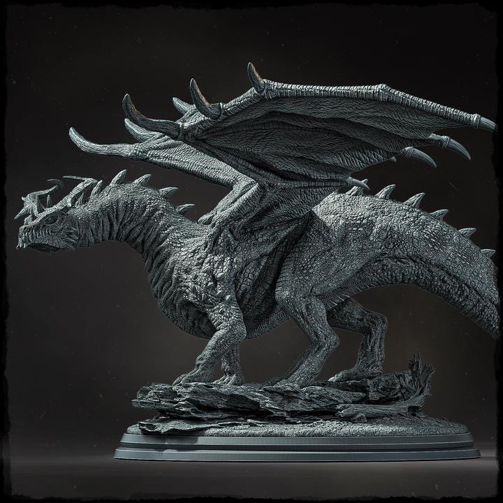 South European Dragon - UNPAINTED - Evox Arts