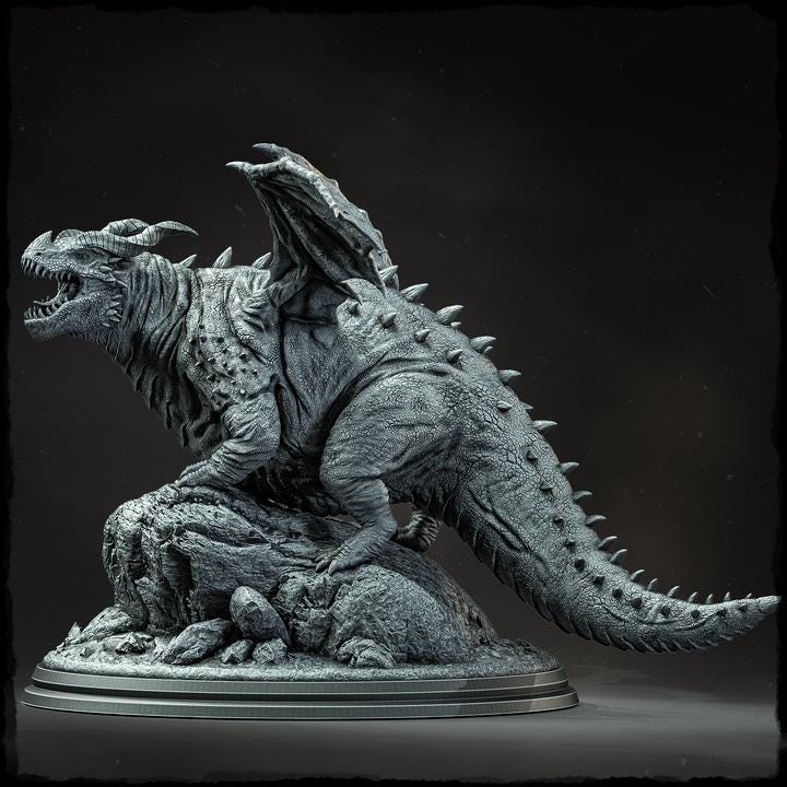Bloatwing, the Fat Dragon - UNPAINTED - Evox Arts