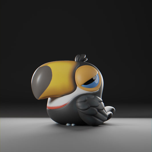 Beakii - UNPAINTED - Grumpii Art Toy