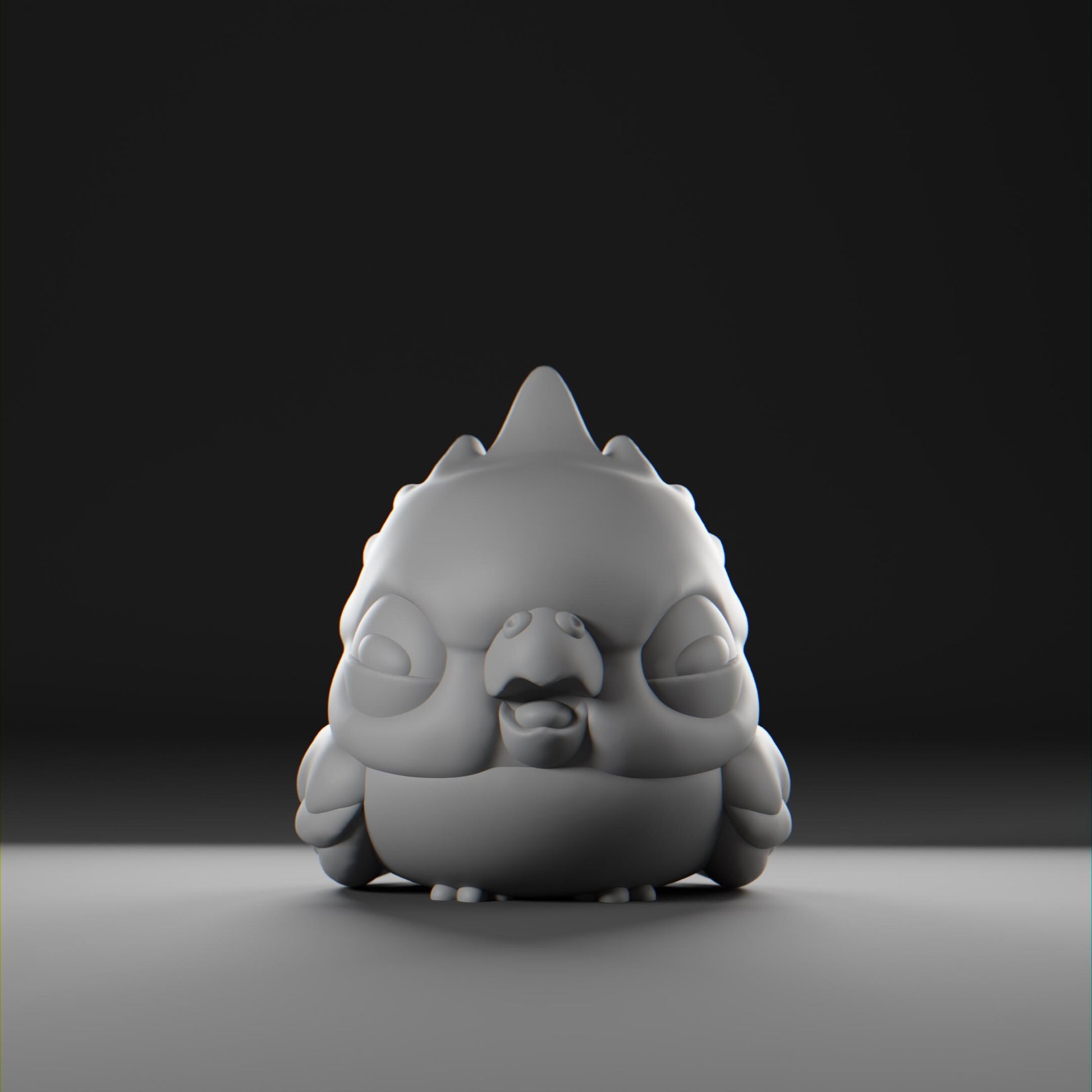 Cockatii - UNPAINTED - Grumpii Art Toy