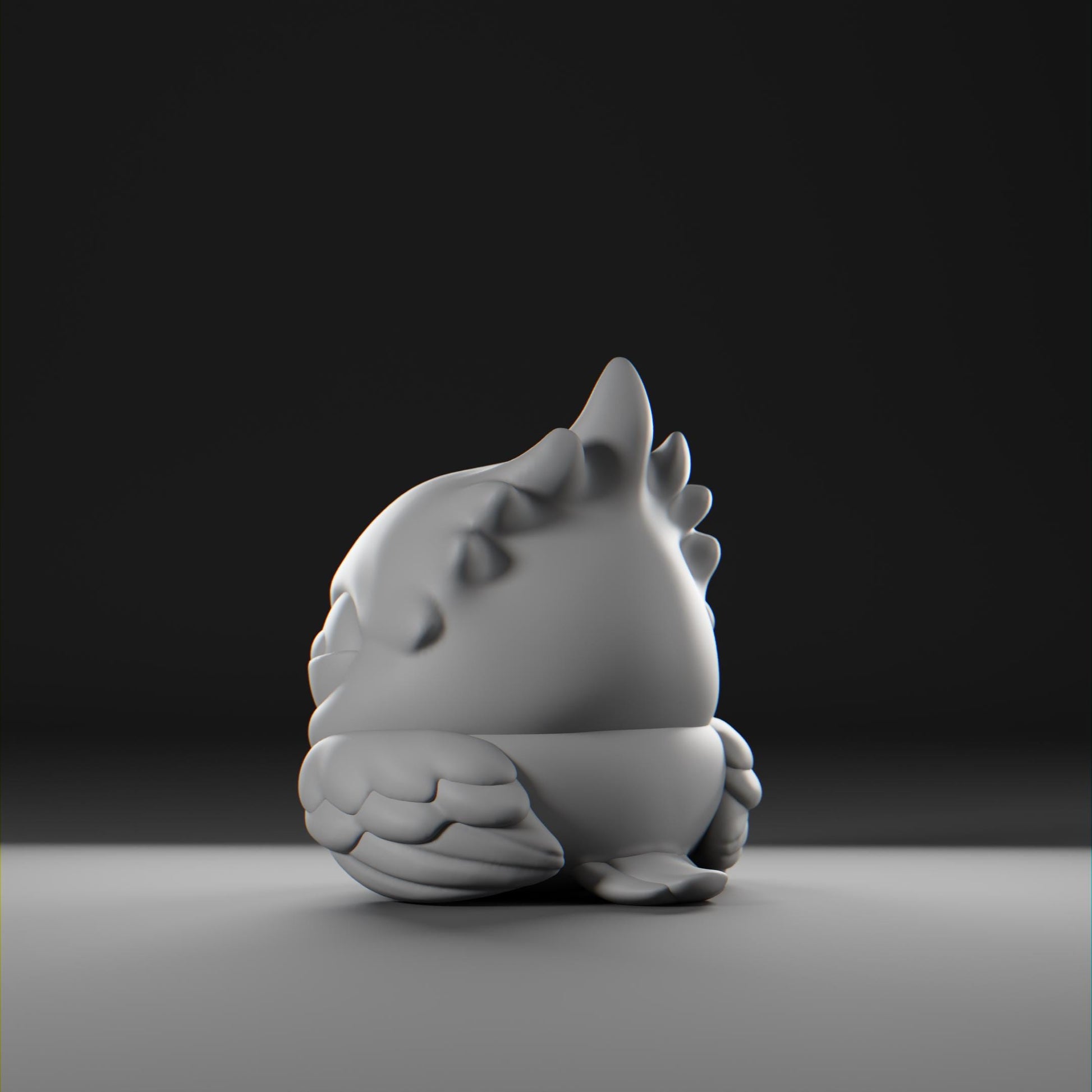 Cockatii - UNPAINTED - Grumpii Art Toy