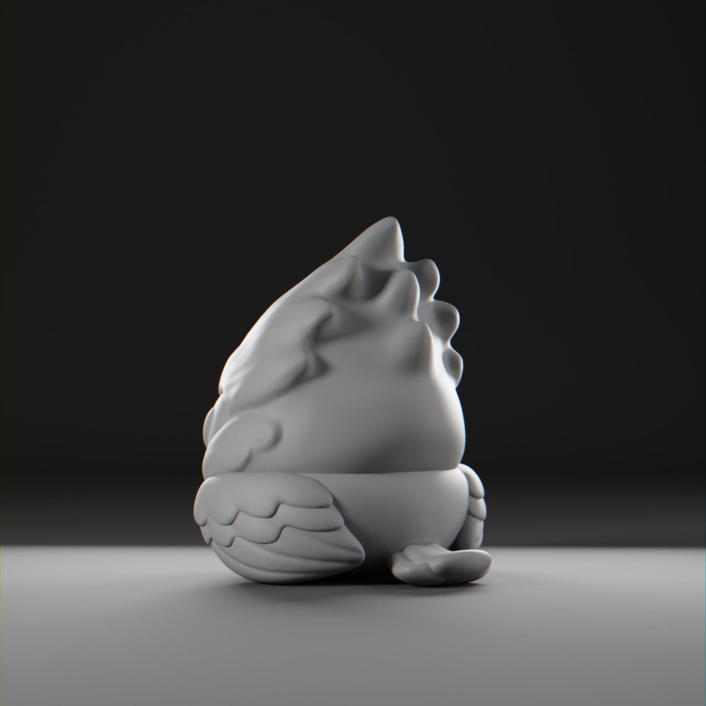 Cardii - UNPAINTED - Grumpii Art Toy