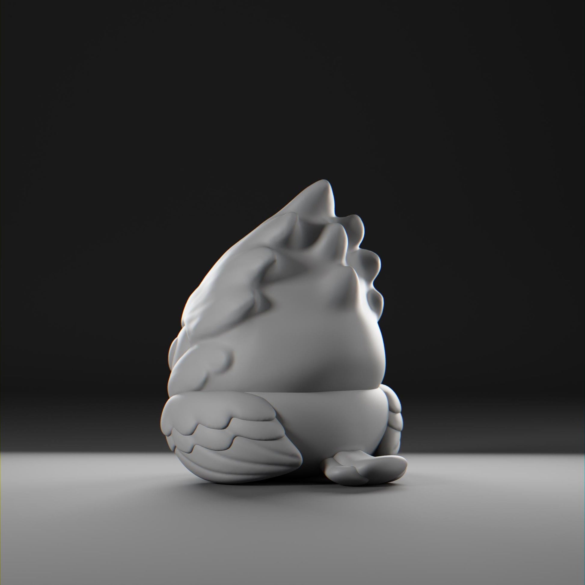 Cardii - UNPAINTED - Grumpii Art Toy