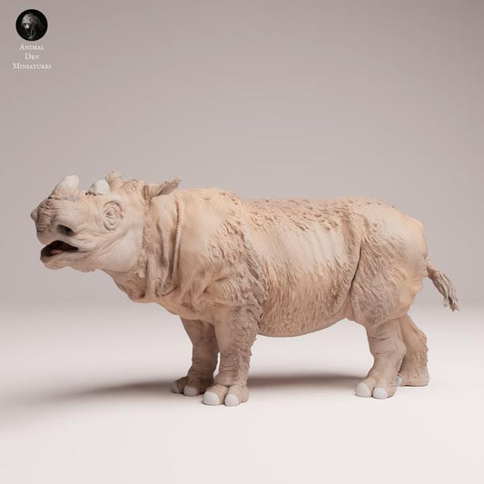Sumatran Rhino - UNPAINTED - Animal Den Miniatures