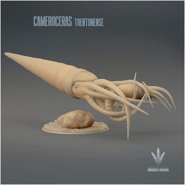 Cameroceras trentonense : Hunting - UNPAINTED 3D Figurine - Miniature Museum