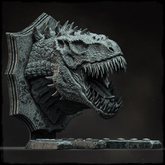 Sunscale Rex (head trophy) - UNPAINTED - Evox Arts