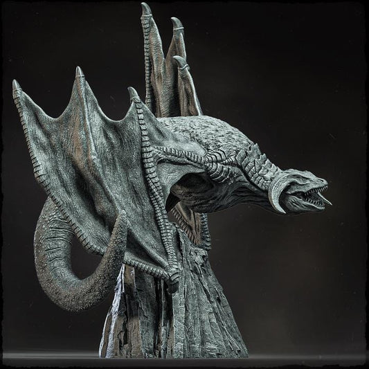 Skylash, the Gale Wing - Wyvern - UNPAINTED - Evox Arts