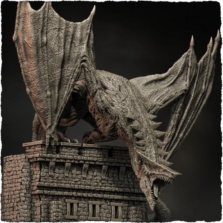 Arrowhead Dragon - UNPAINTED - Evox Arts