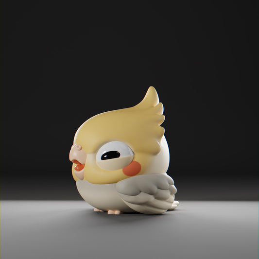 Cockatii - UNPAINTED - Grumpii Art Toy