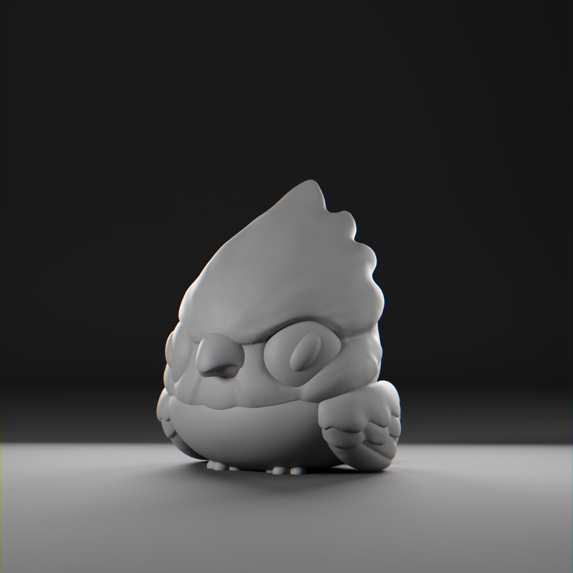 Cardii - UNPAINTED - Grumpii Art Toy