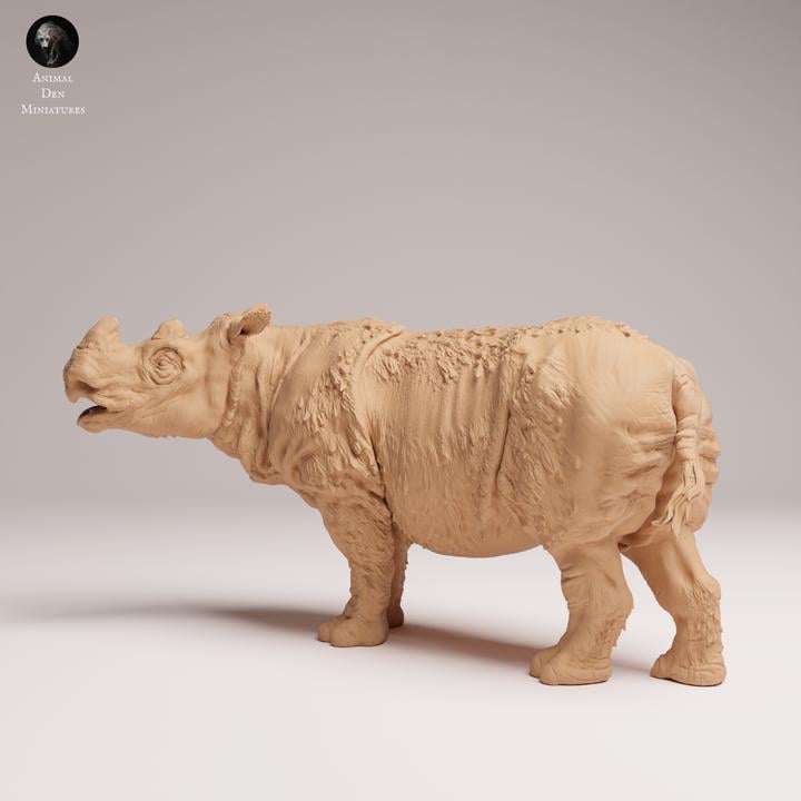 Sumatran Rhino - UNPAINTED - Animal Den Miniatures