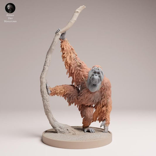 Sumatran Orangutan - UNPAINTED - Animal Den Miniatures