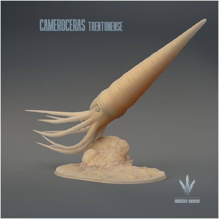 Cameroceras trentonense : The Giant Cephalopod - UNPAINTED - Miniature Museum